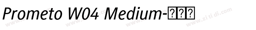 Prometo W04 Medium字体转换